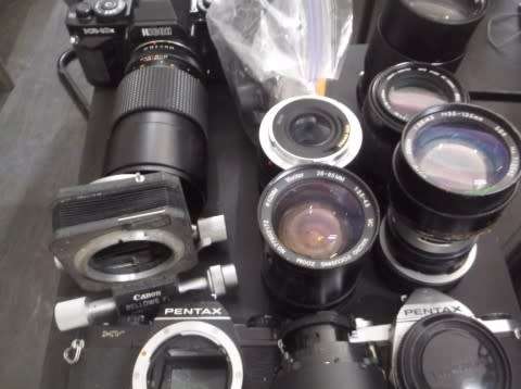 CAMERA SPARES : CAMERAS AND LENSES ETC FOR SPARES ONLY ( PENTAX / OLYMPUS / KONICA / CANON / RICOH )